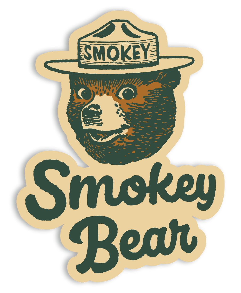 Smokey Bear Signature Sticker | The Landmark Project