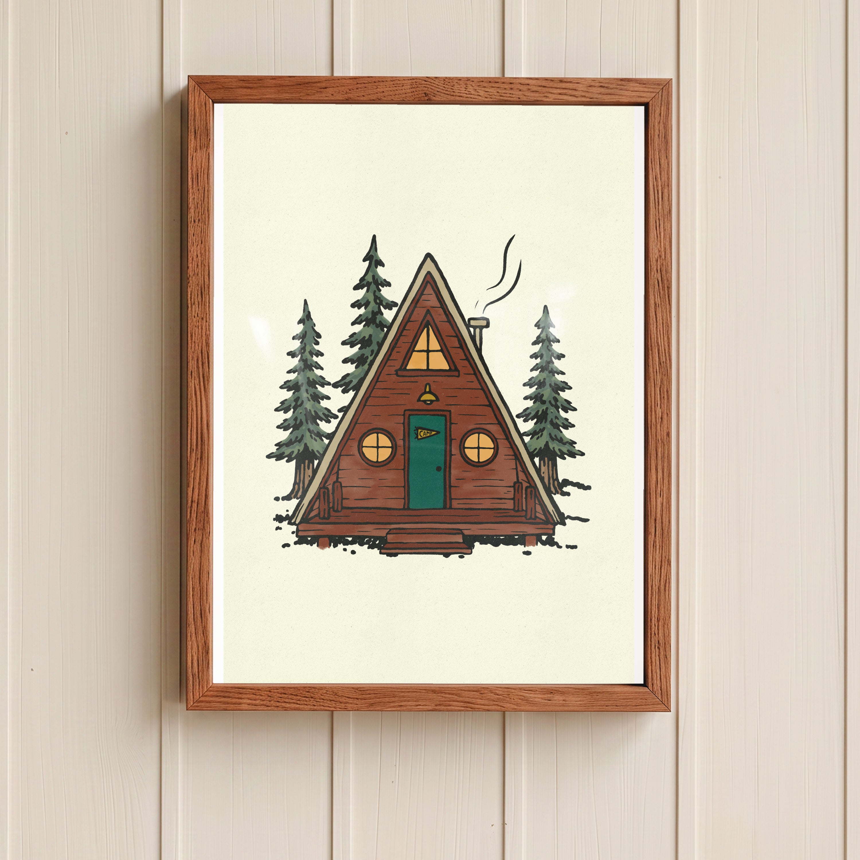 A Frame Cabin Print
