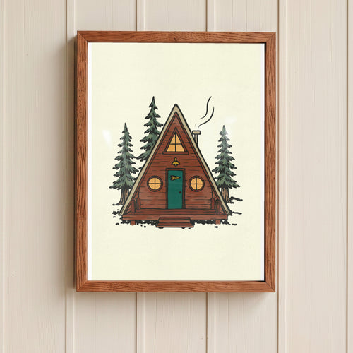 A Frame Cabin Print