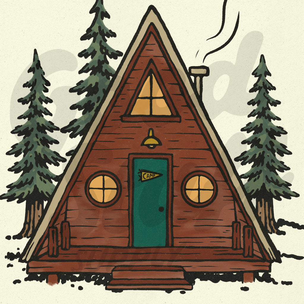 A Frame Cabin Print
