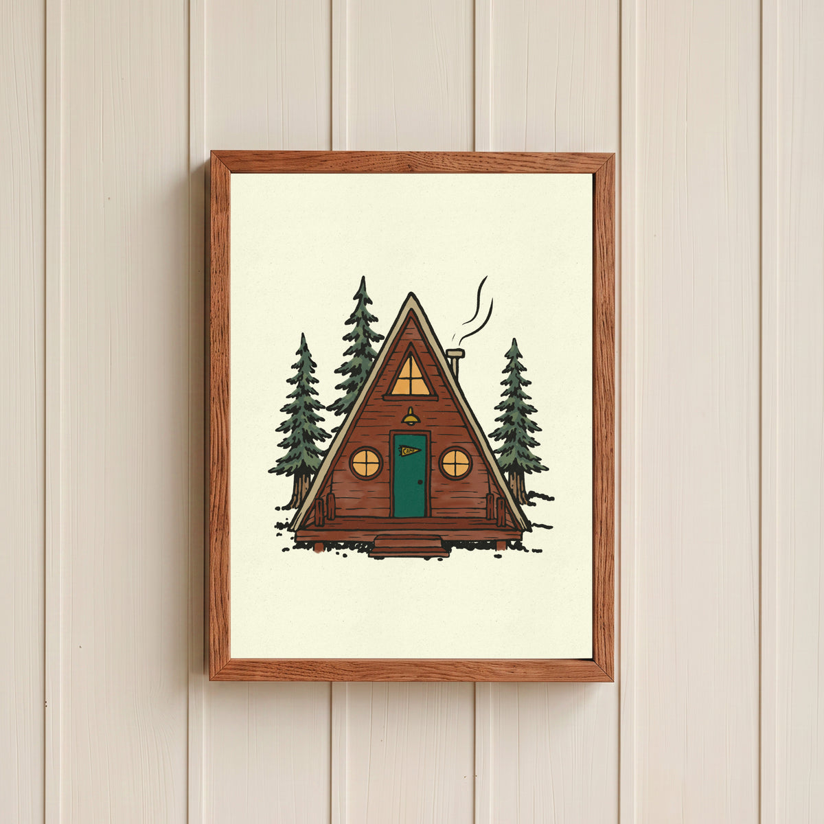 A Frame Cabin Print