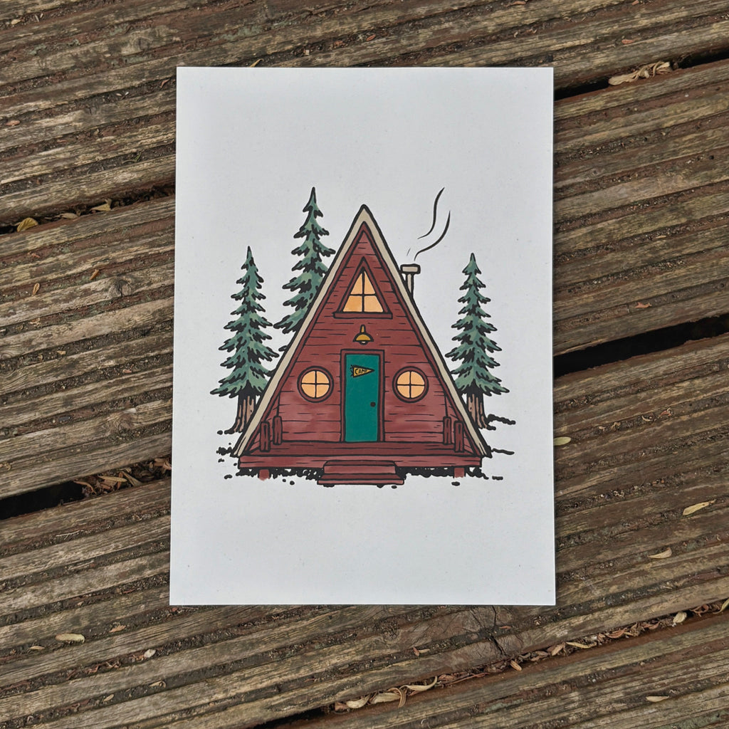 A Frame Cabin Print