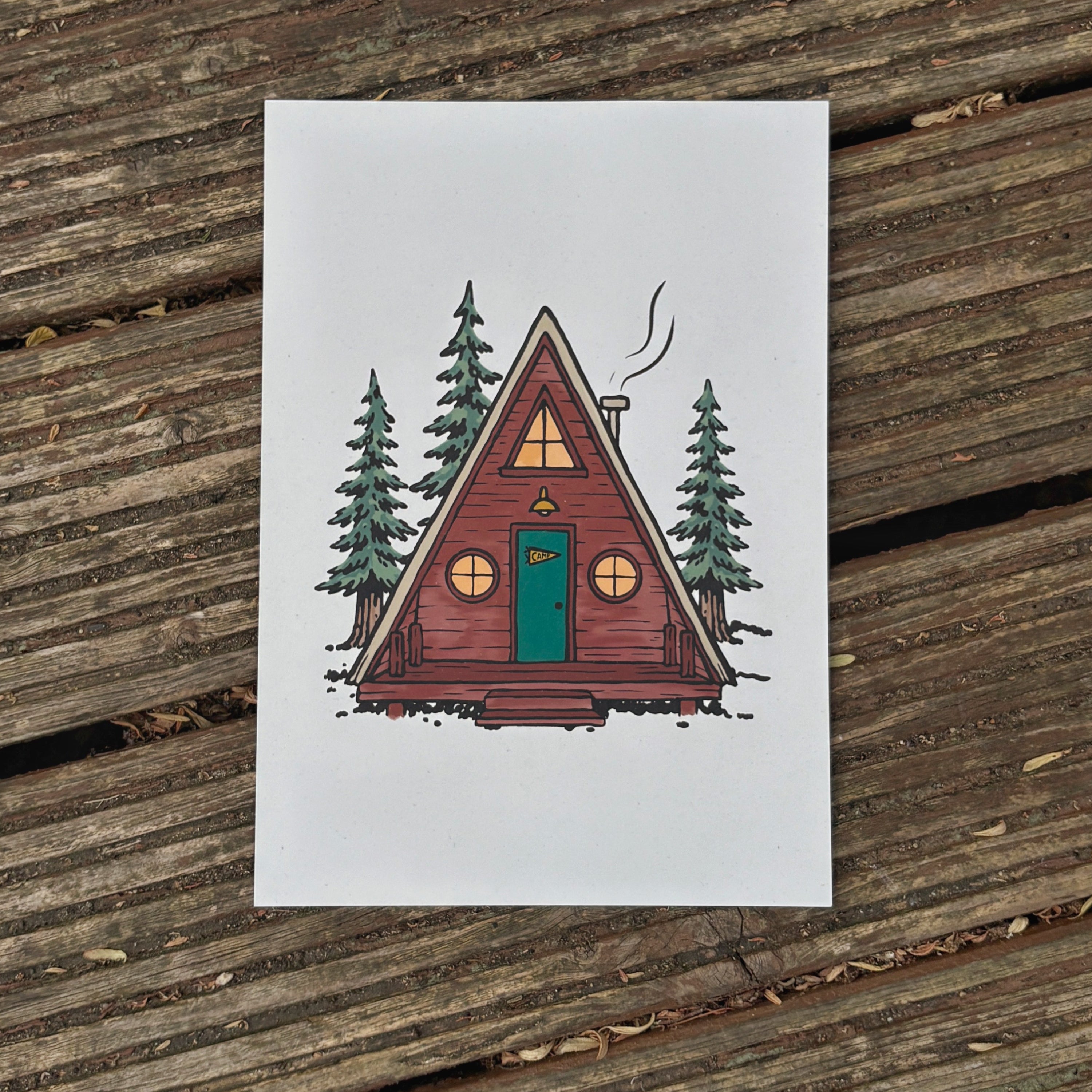 A Frame Cabin Print