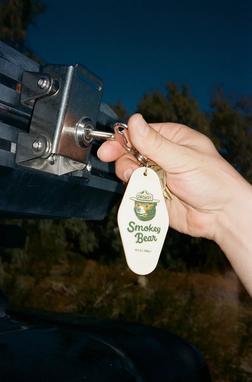 Smokey Bear Signature Motel Keychain | The Landmark Project
