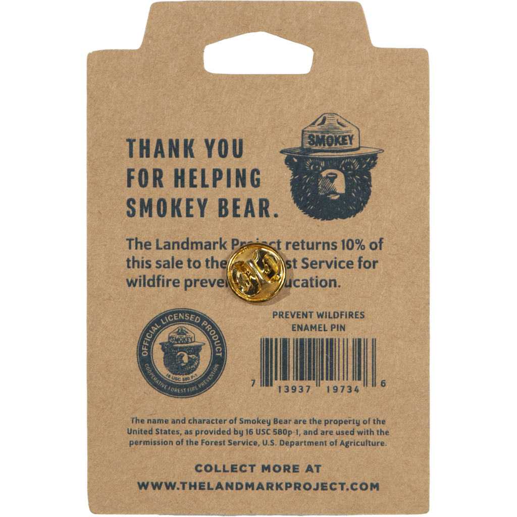 Smokey Bear Enamel Pin | The Landmark Project