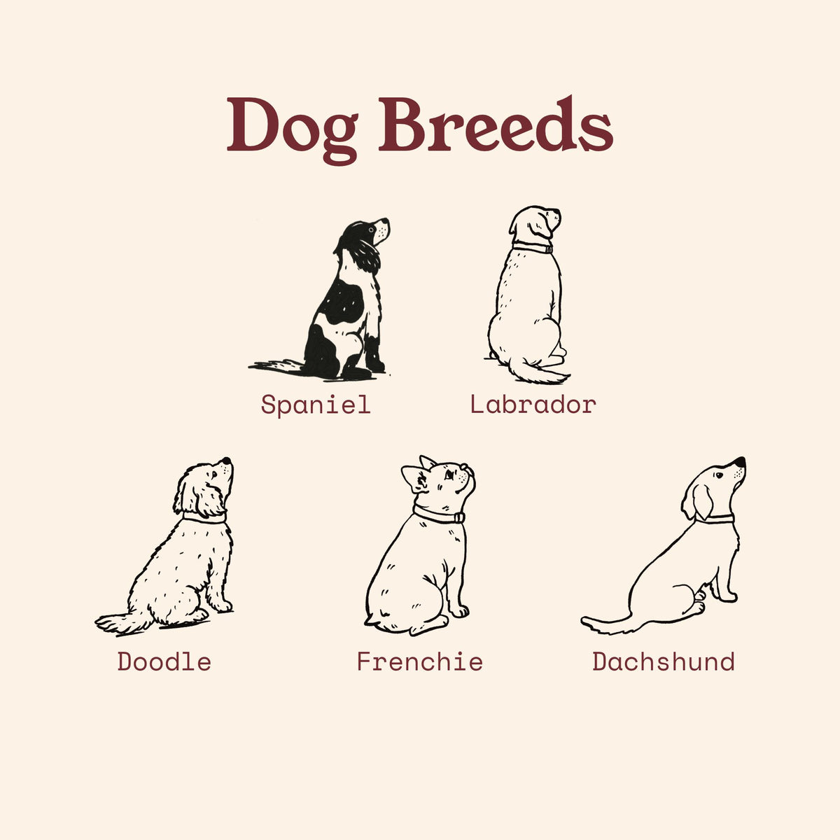 Dachshund Hiking View Print - Pick your Dog Breed and Fur Colour