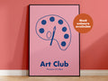Art Club Handdrawn Print