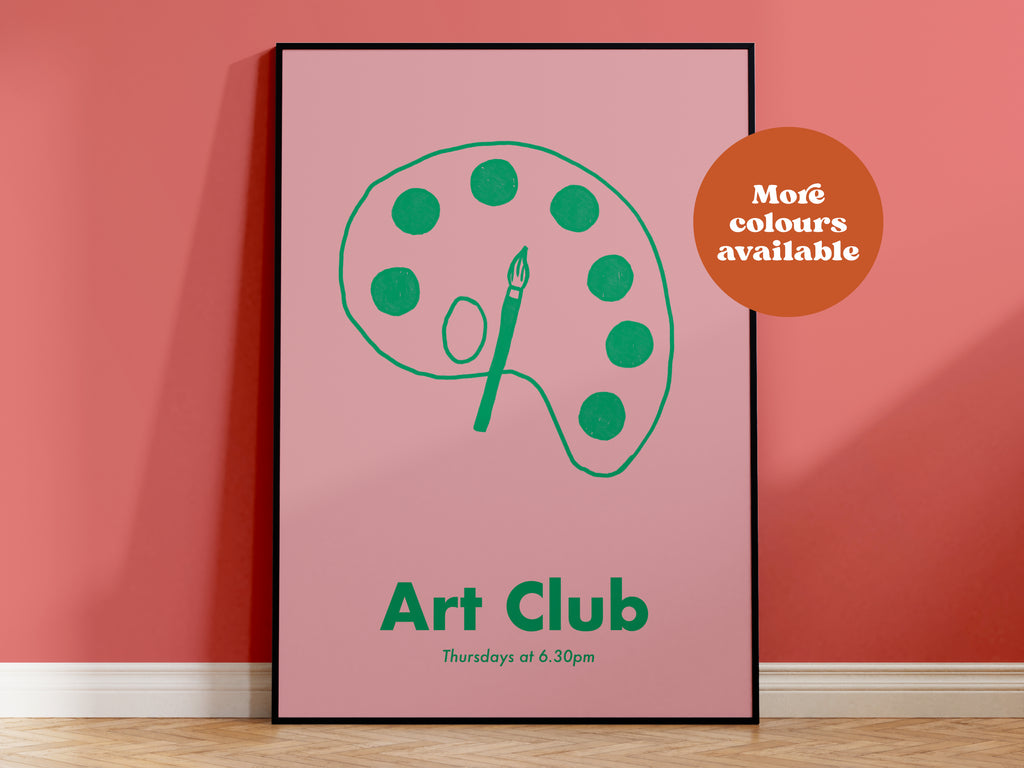 Art Club Handdrawn Print