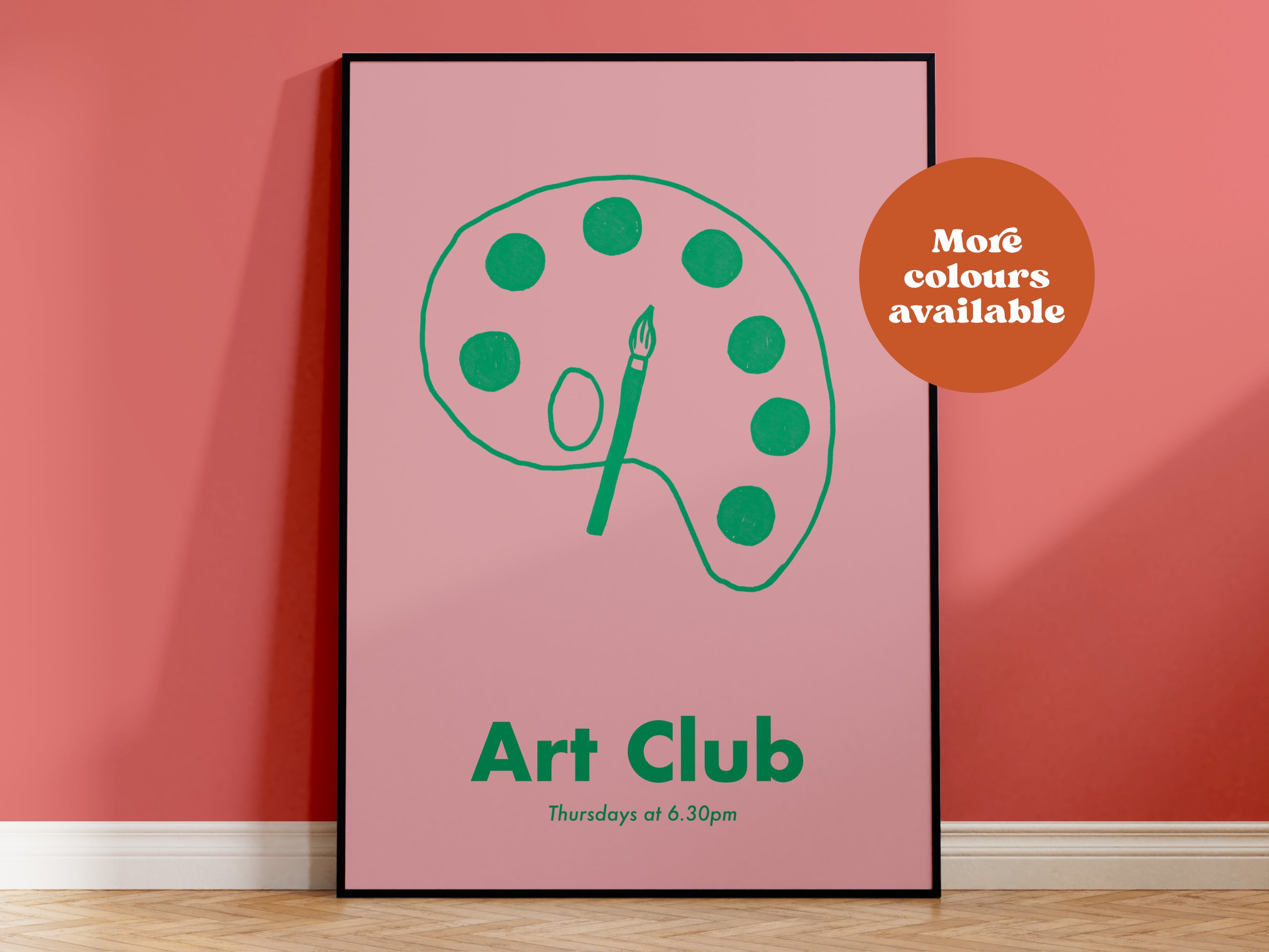 Art Club Handdrawn Print