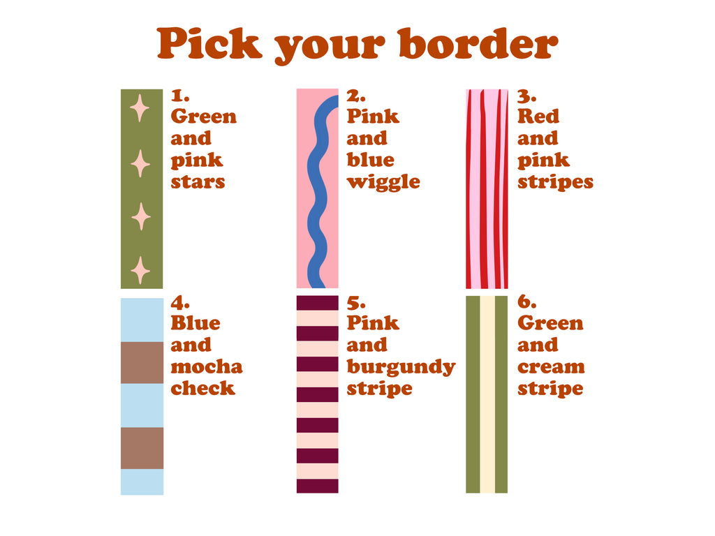 PYO Border - Coffee Print