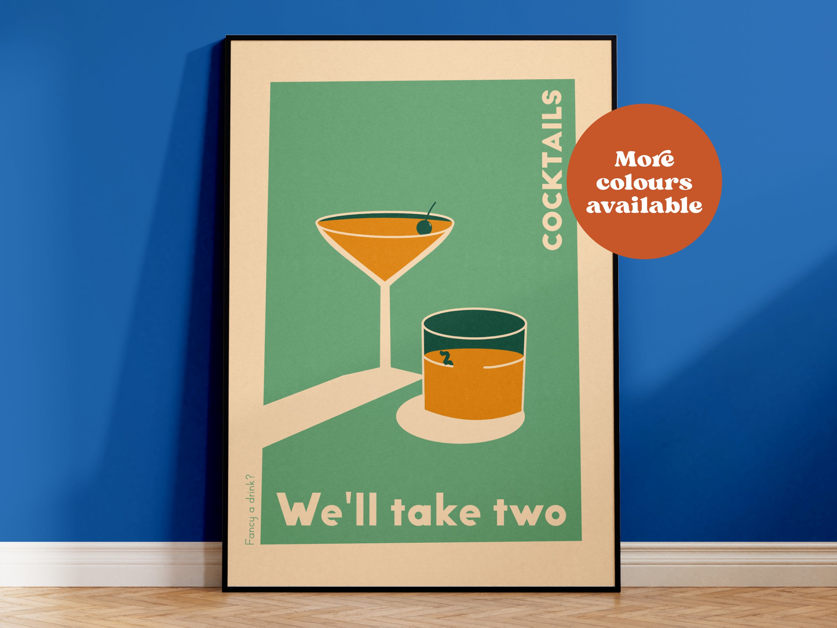 Cocktails We'll Take Two Print