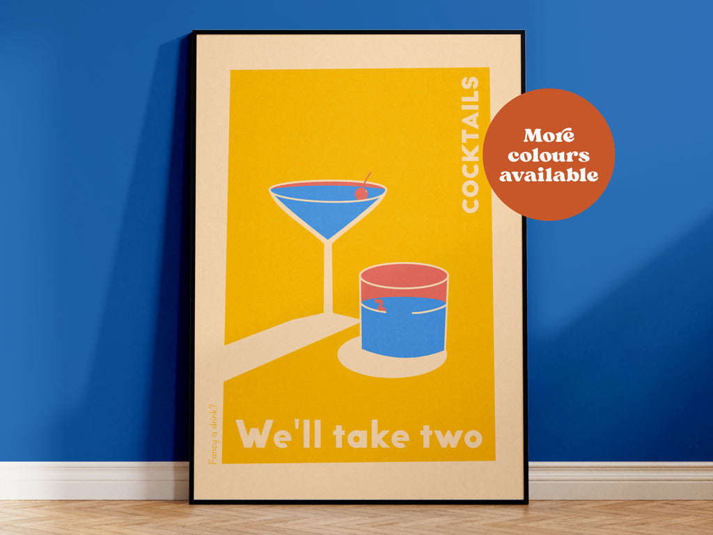 Cocktails We'll Take Two Print