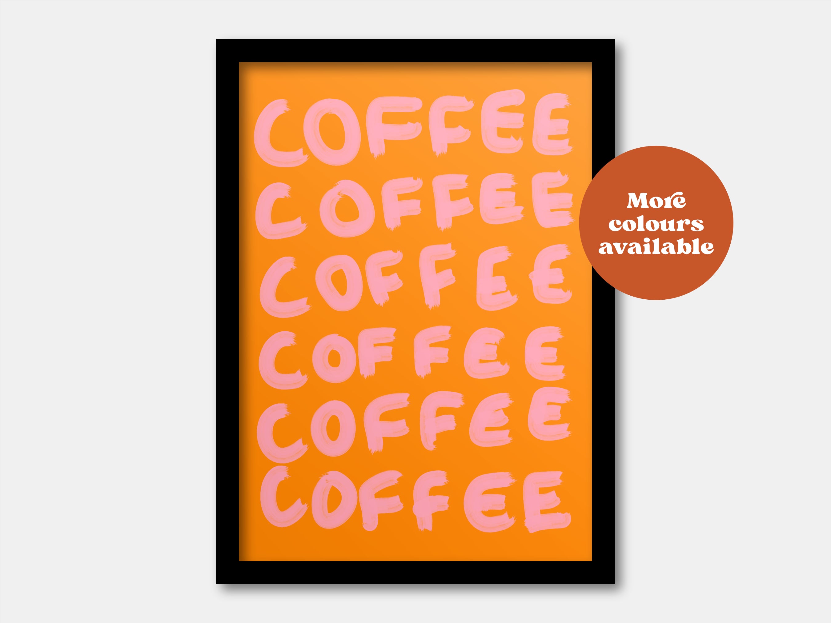 Coffee Painted-Style Print