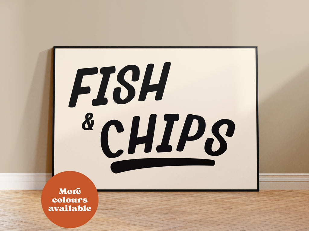 Fish and Chips Print