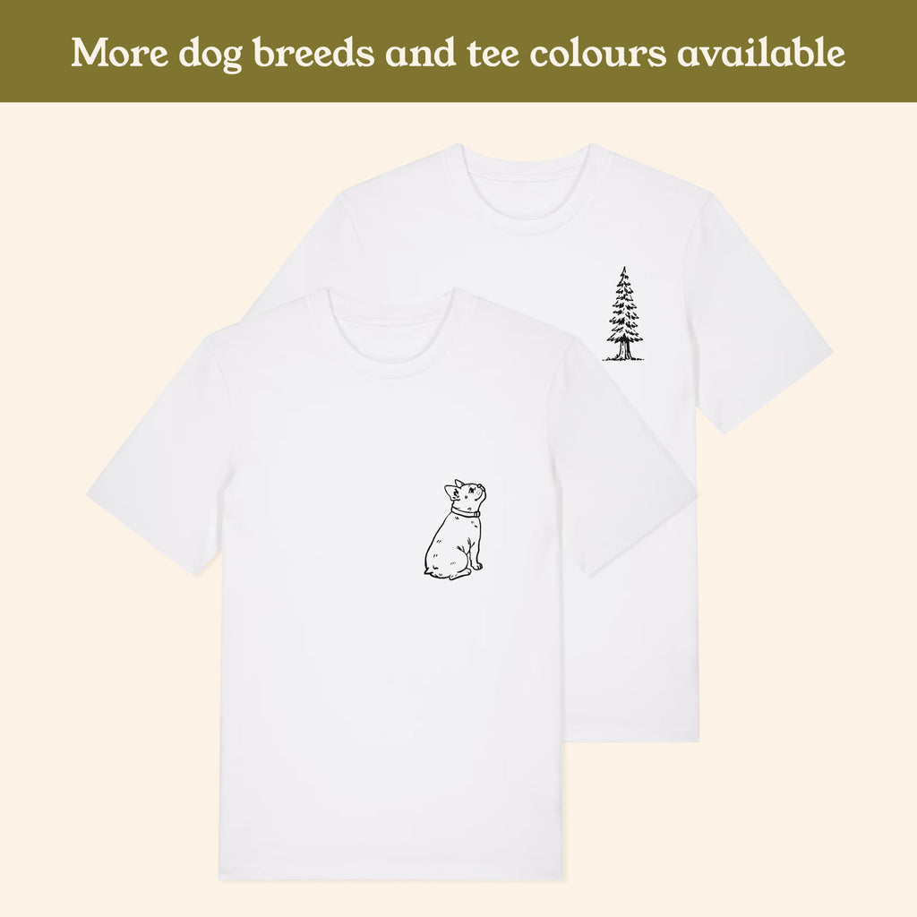 Frenchie French Bulldog Hiking View T-shirt - Pick your Dog Breed