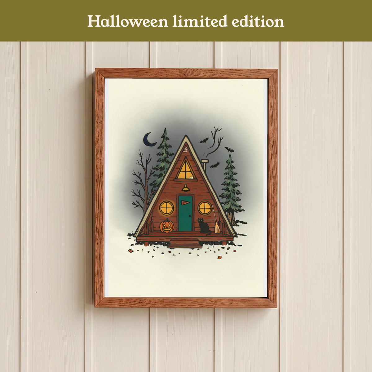 A Frame Cabin Print - Halloween Seasonal Edition
