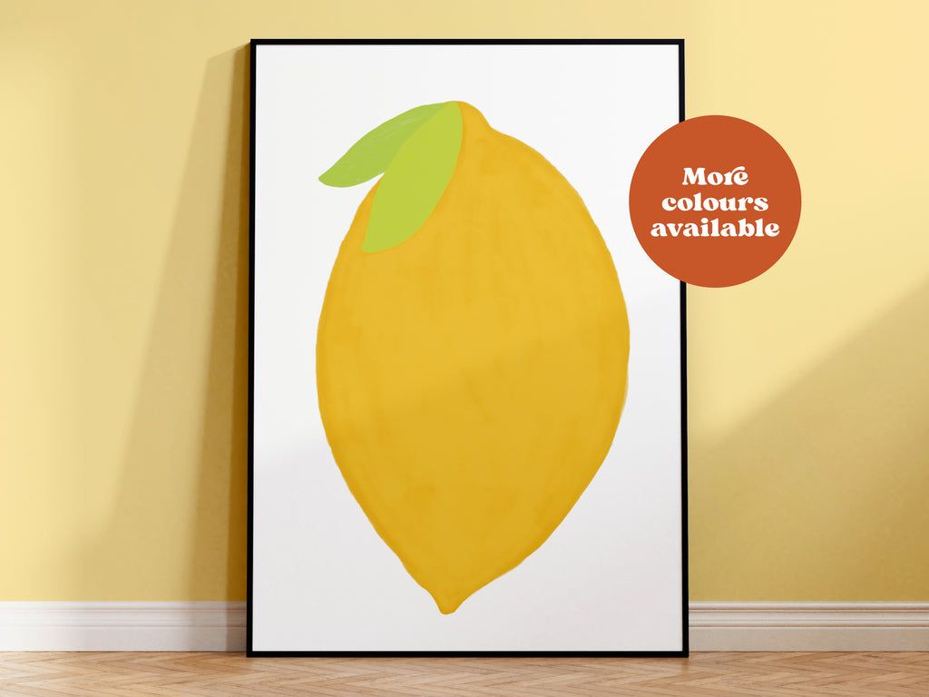 Lemon Hand-Drawn Print