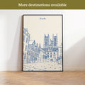 Lincoln UK Painted-Style Print