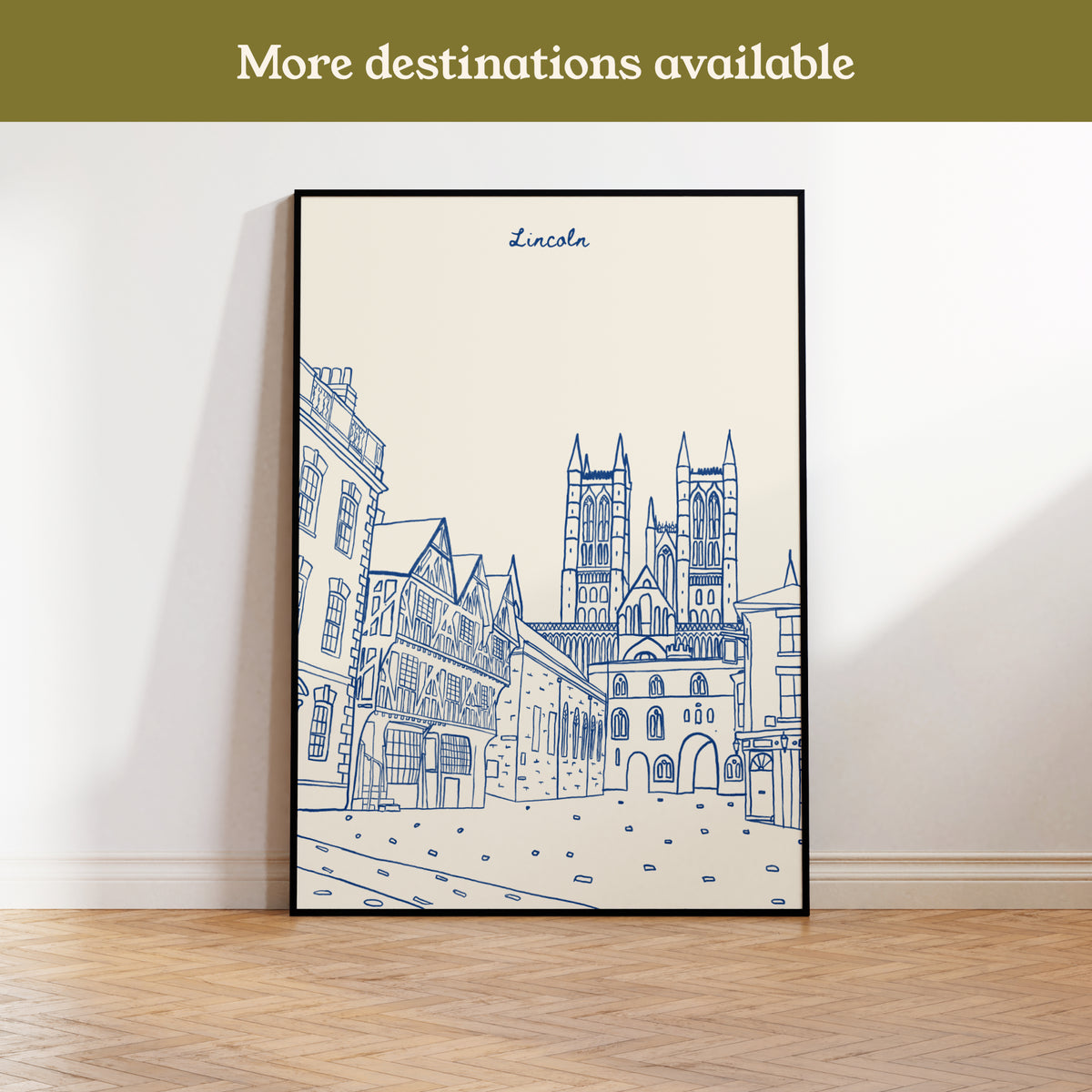 Lincoln UK Painted-Style Print