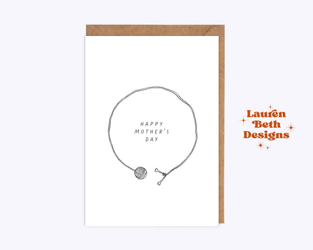 Happy Mother's Day Knitting Card