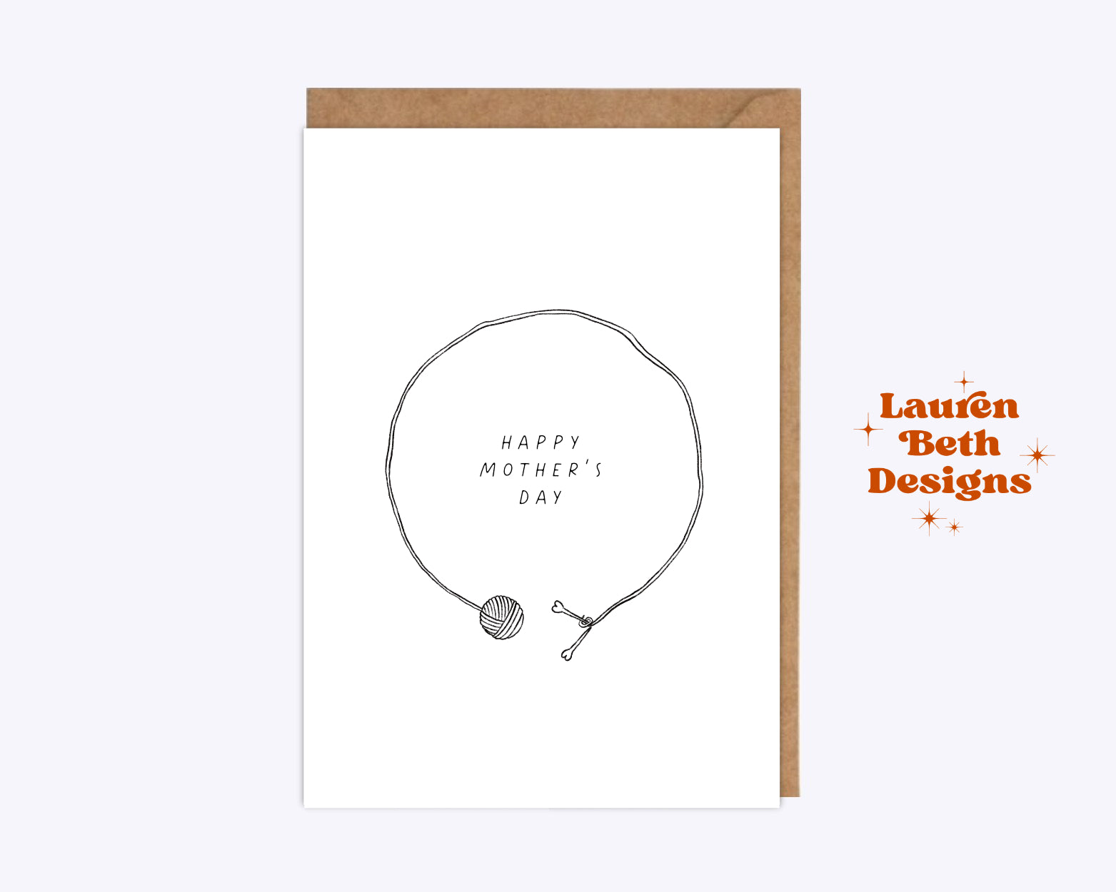 Happy Mother's Day Knitting Card