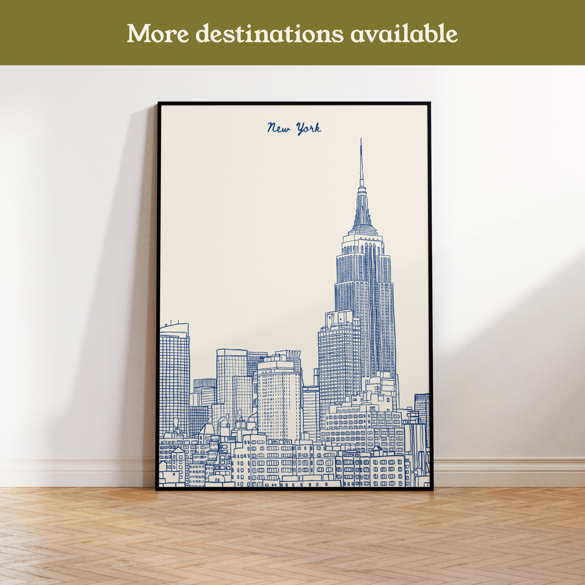 New York Painted-Style Print