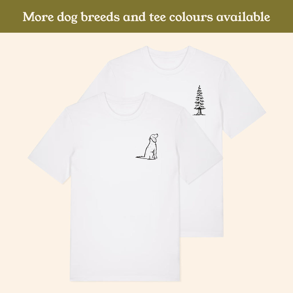 Spaniel without Markings Hiking View T-shirt - Pick your Dog Breed
