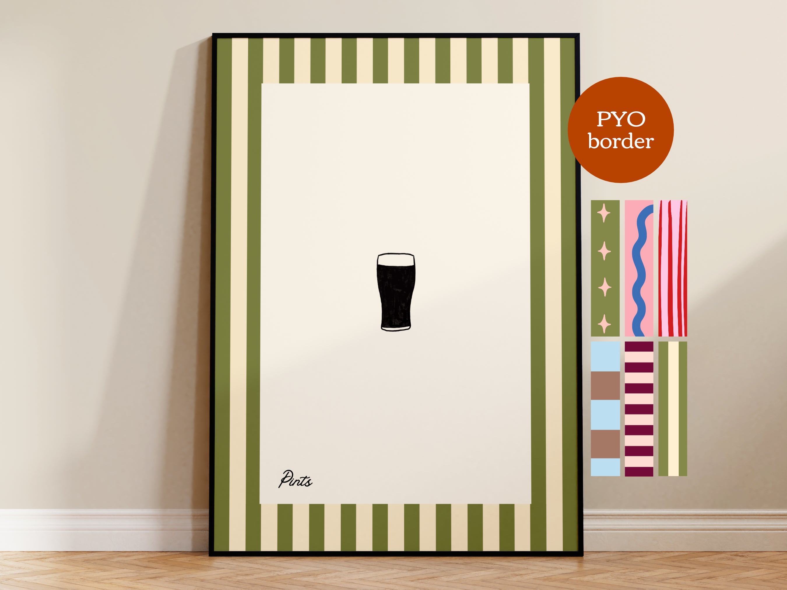 PYO Border - Pints Print