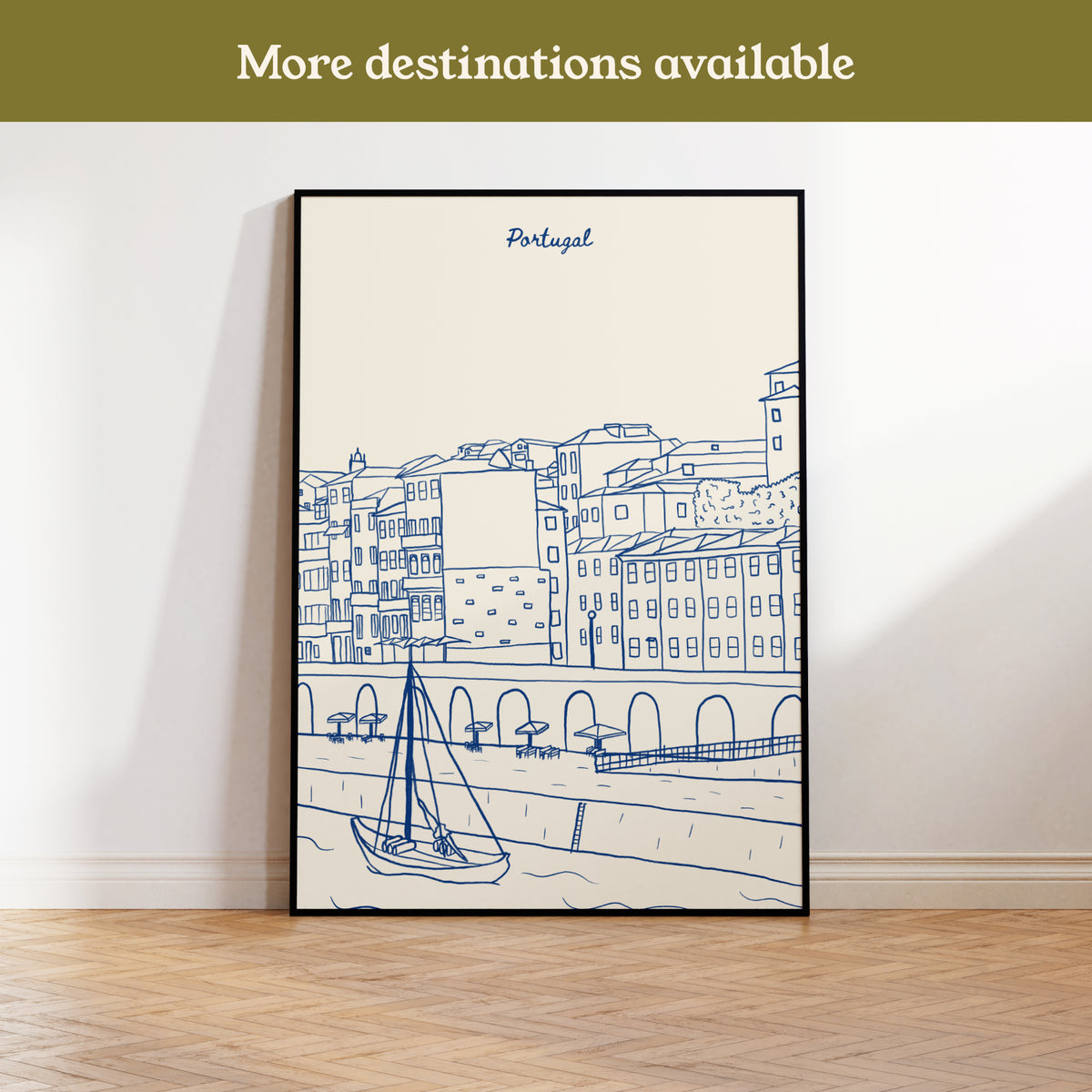 Portugal Painted-Style Print