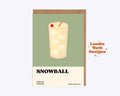 Snowball Recipe Christmas Card