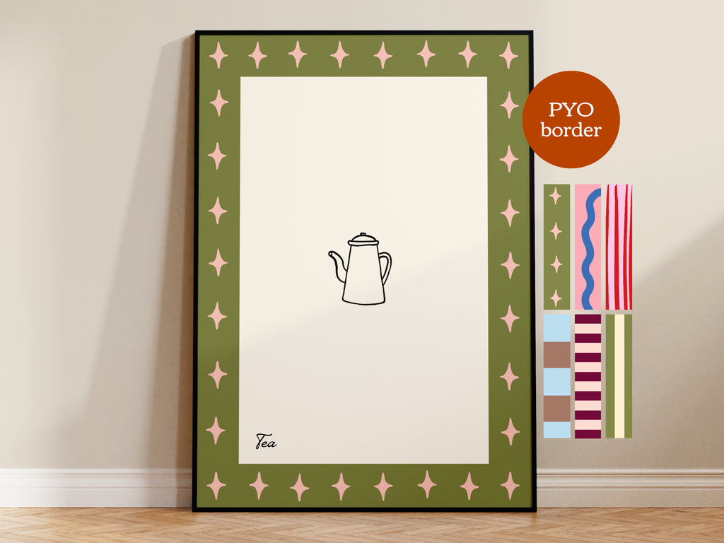 PYO Border - Tea Print