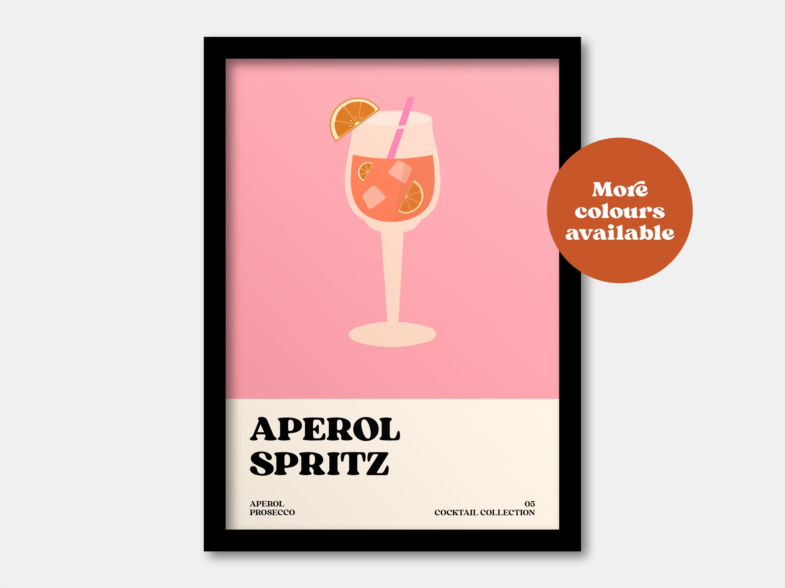 Aperol Spritz Cocktail Print