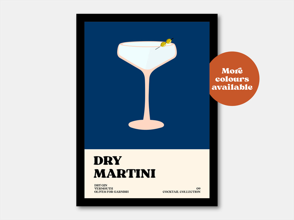 Dry Martini Cocktail Print