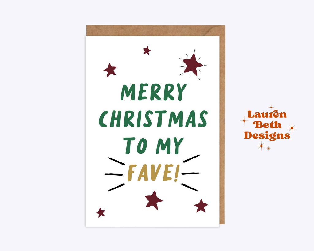 Merry Christmas to my fave card