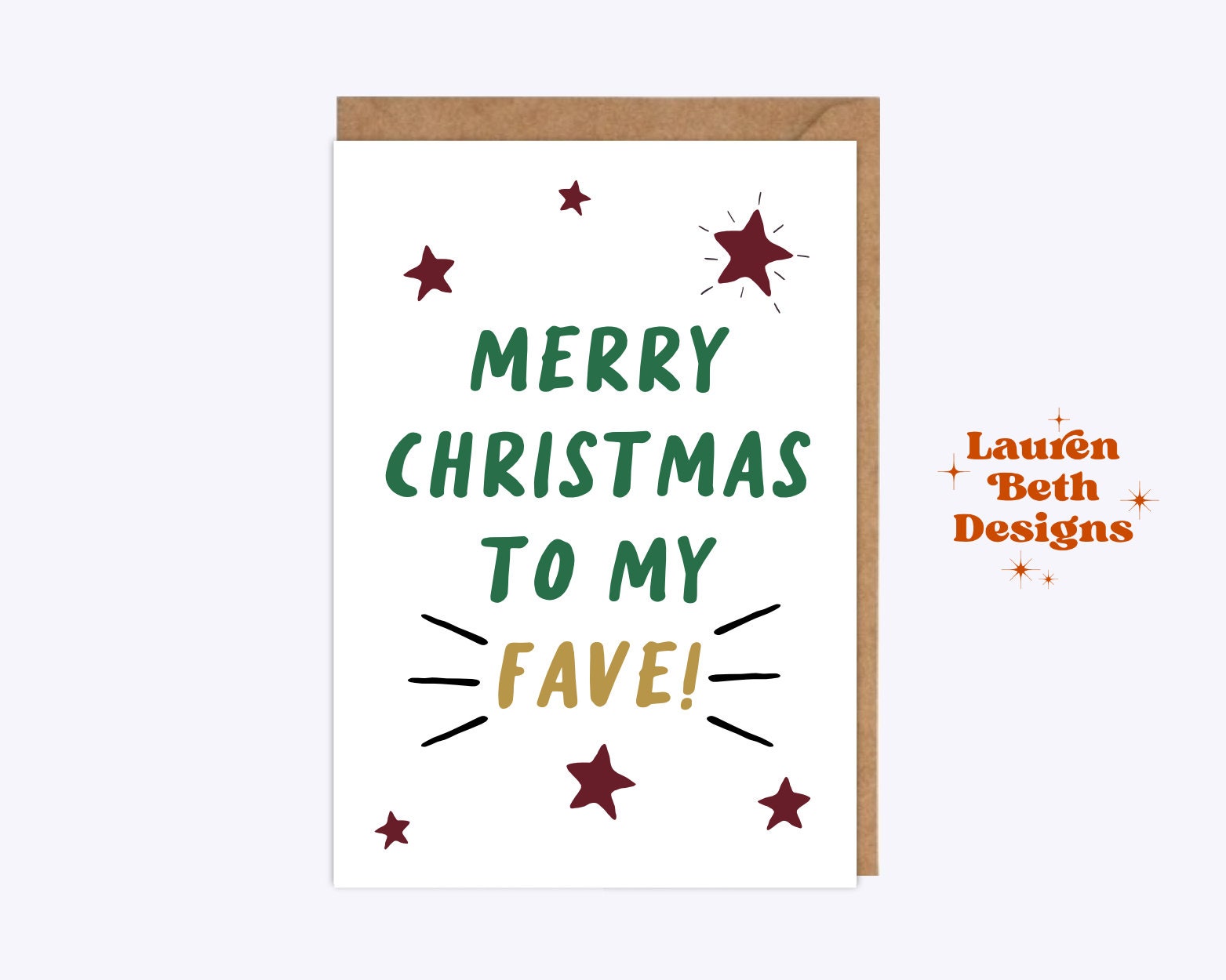 Merry Christmas to my fave card