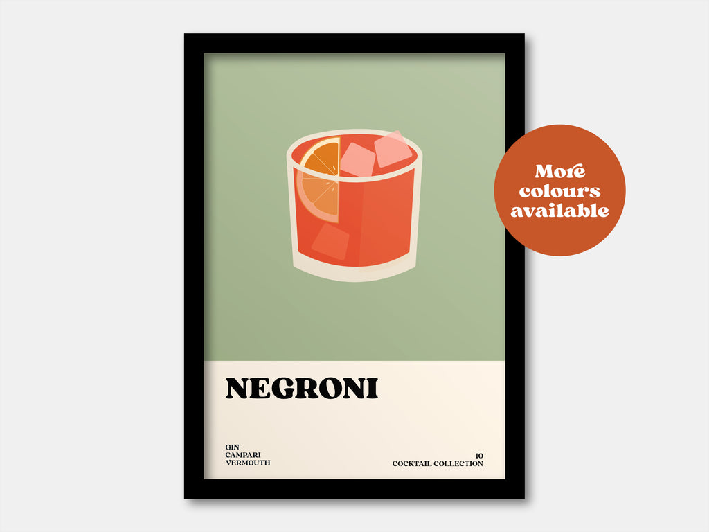 Negroni Cocktail Print