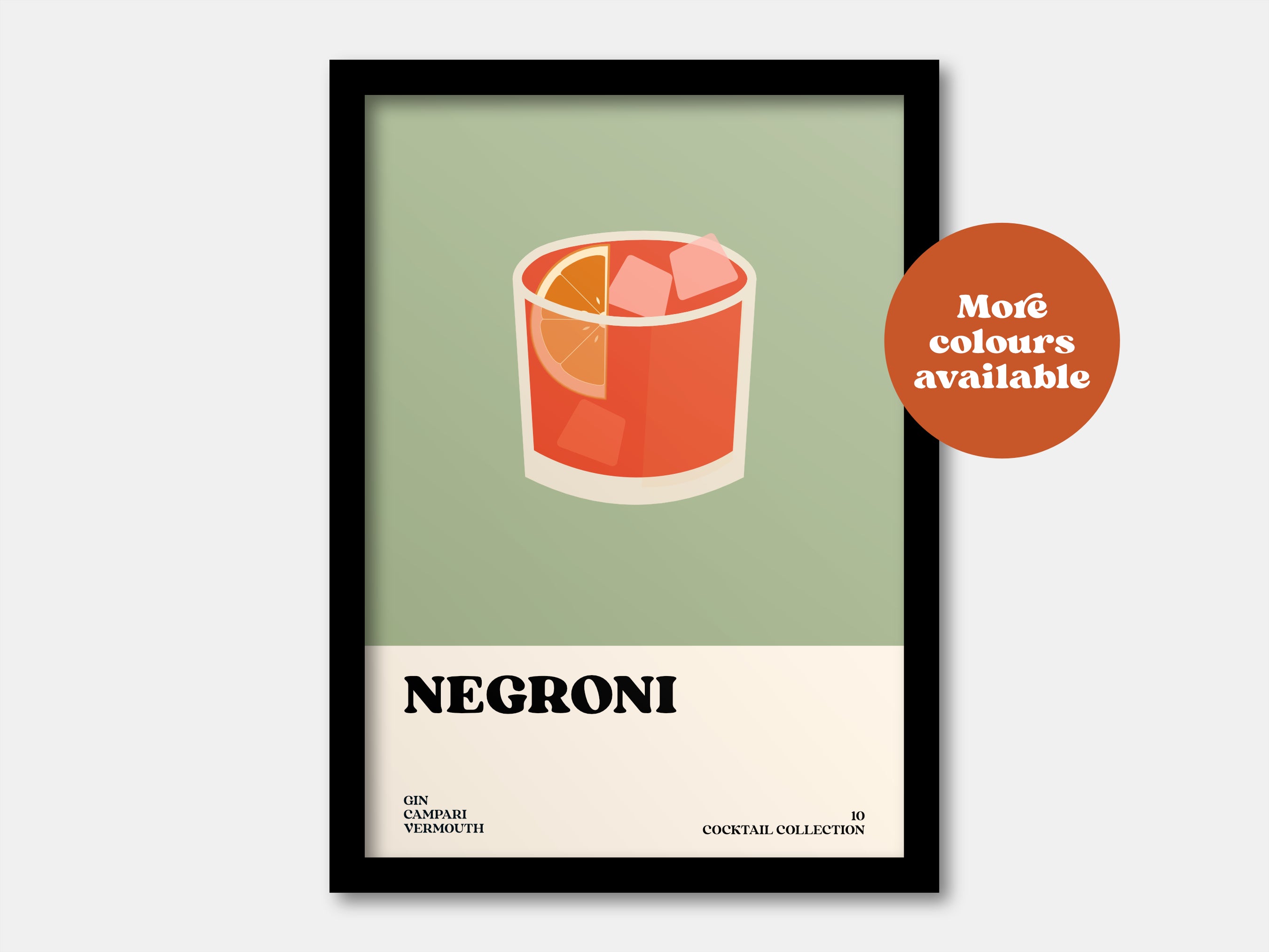 Negroni Cocktail Print