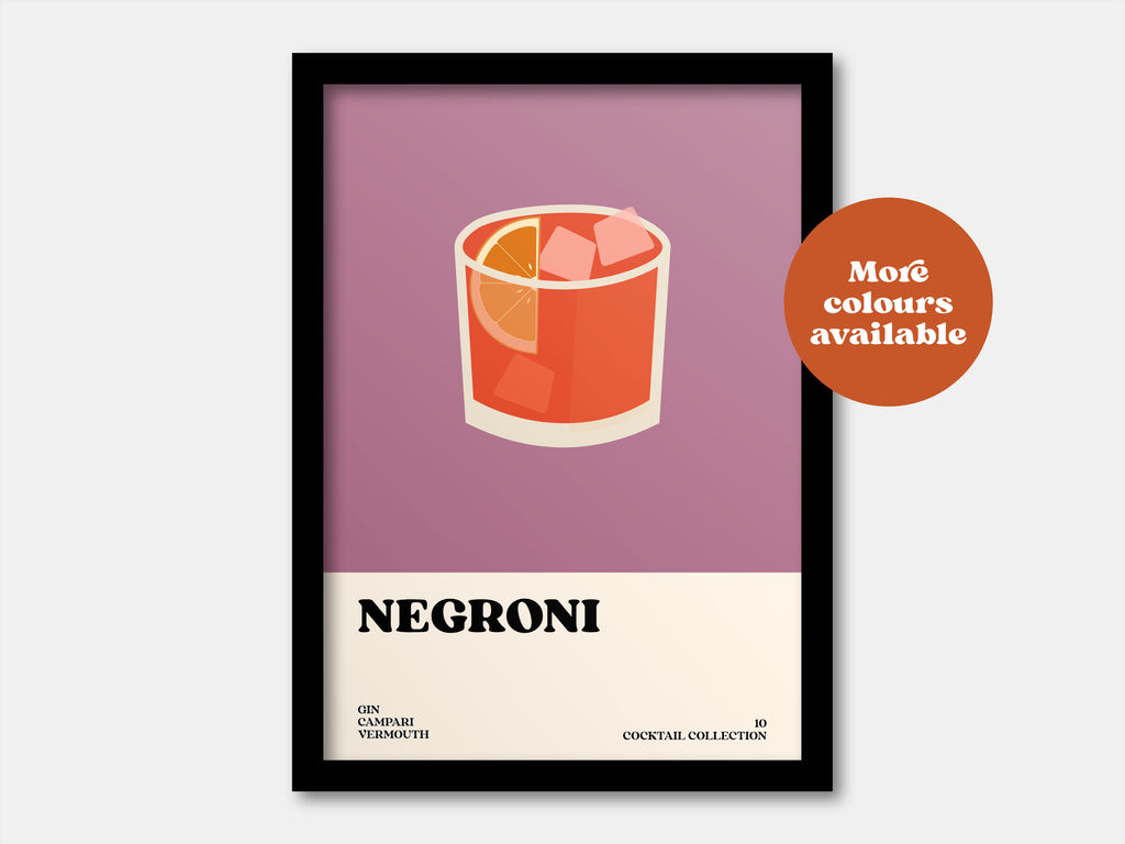 Negroni Cocktail Print
