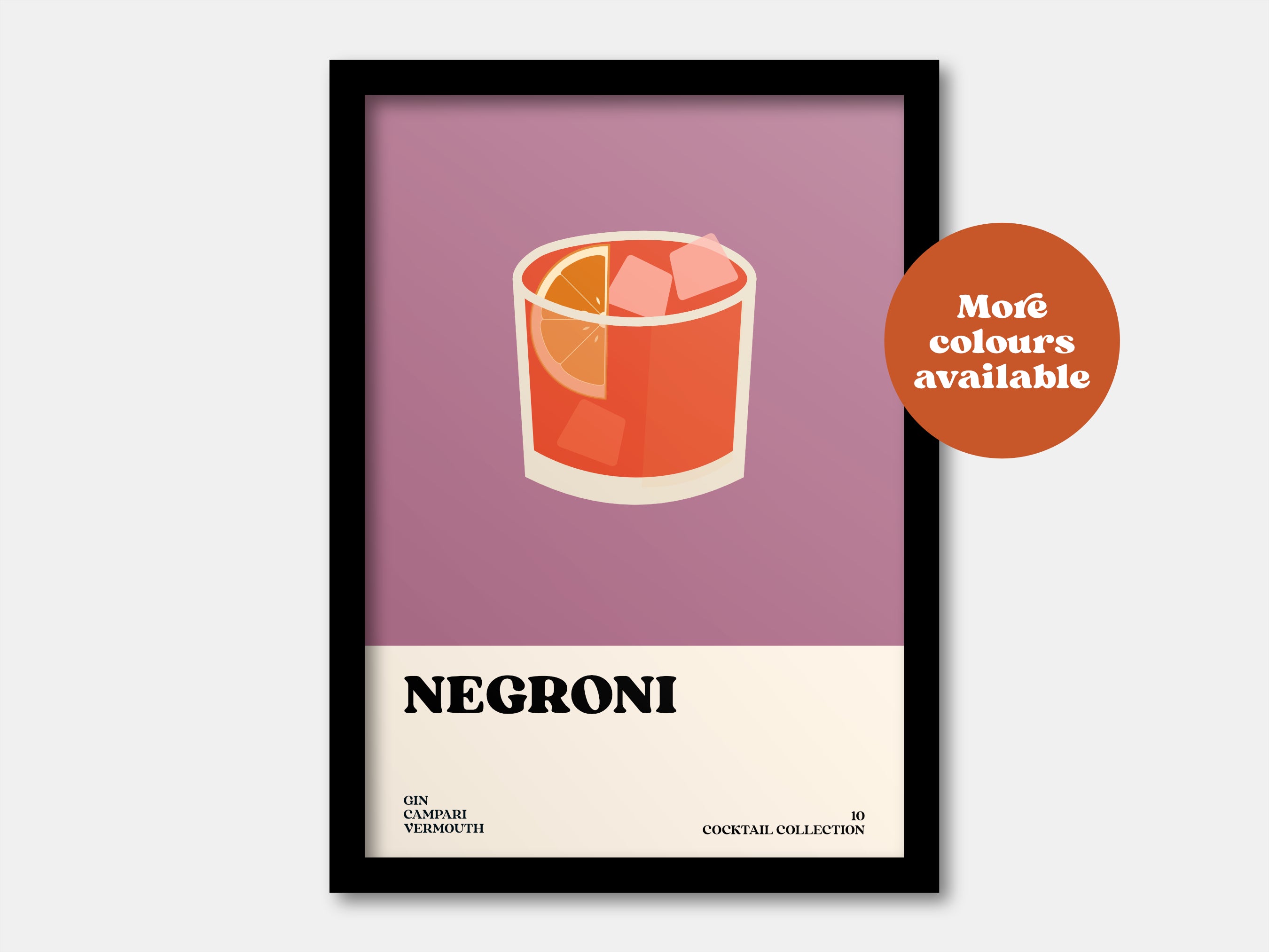 Negroni Cocktail Print