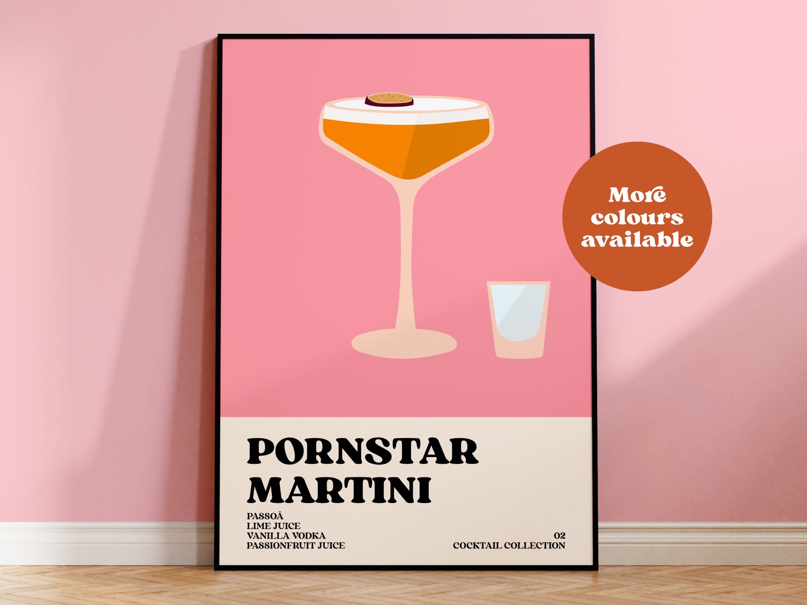 Pornstar Martini Cocktail Print