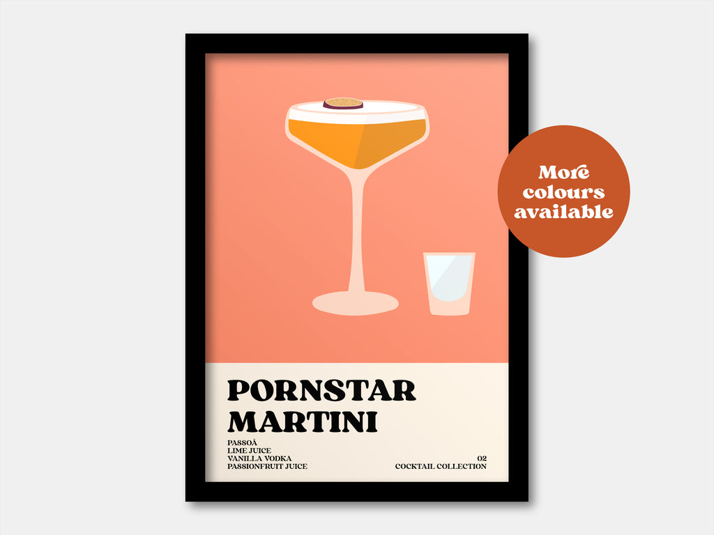 Pornstar Martini Cocktail Print