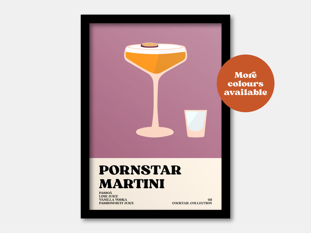 Pornstar Martini Cocktail Print