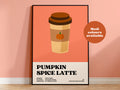Pumpkin Spice Latte Coffee Print