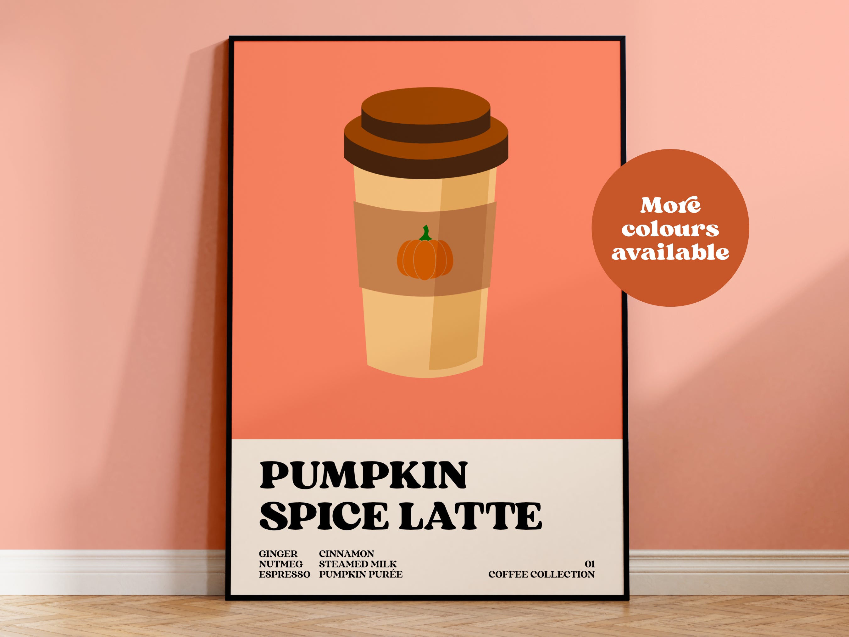 Pumpkin Spice Latte Coffee Print