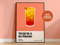 Tequila Sunrise Cocktail Print